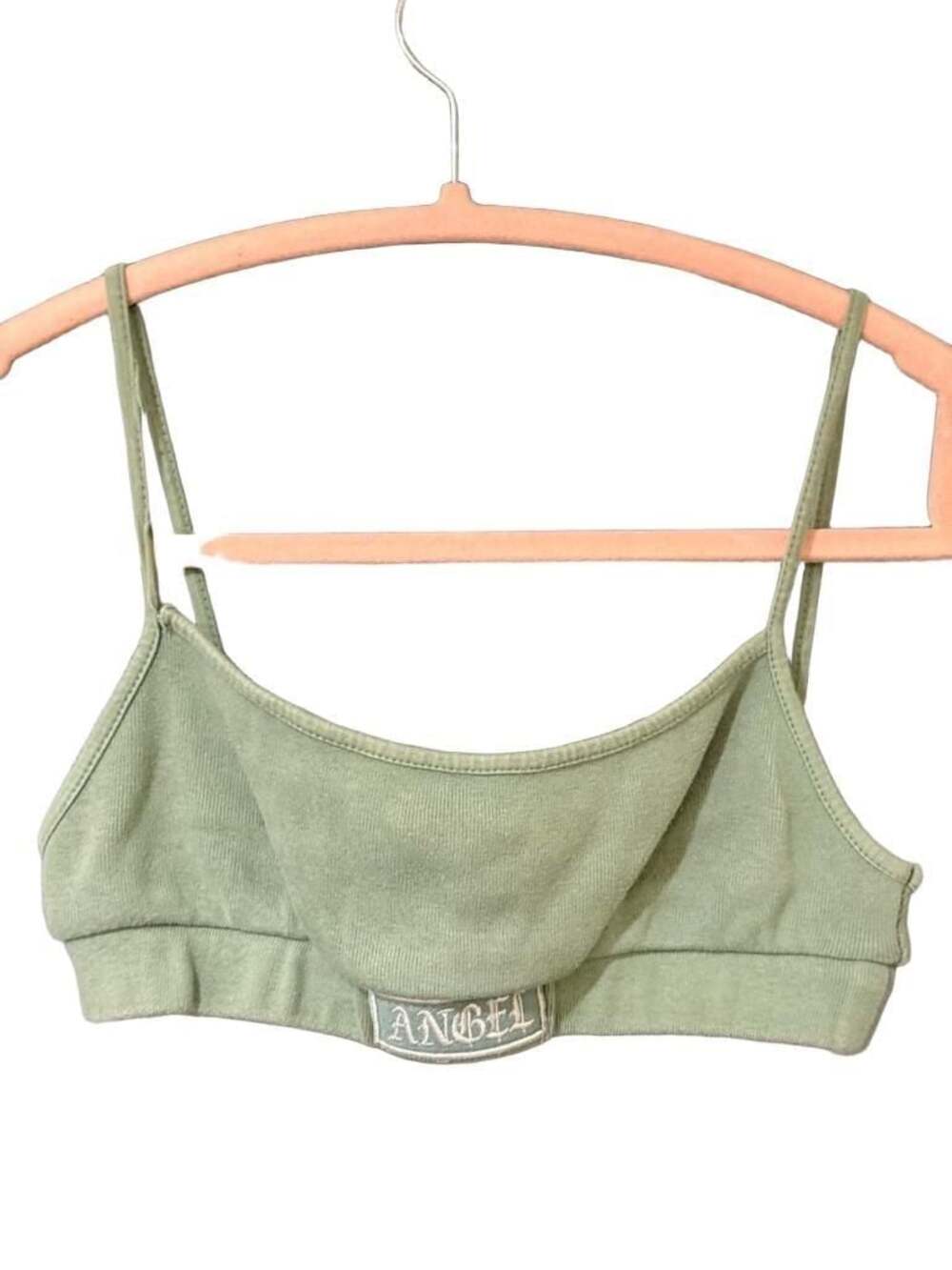 Motel Rocks Angel Patch Sage Green Bralette Size XS